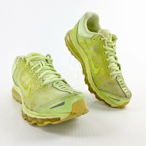 Nike Air Max 2009 Neon Yellow Athletic Running Sneakers Shoes - Picture 1 of 9
